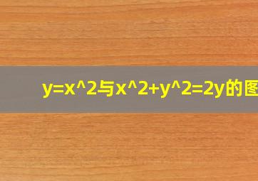 y=x^2与x^2+y^2=2y的图像